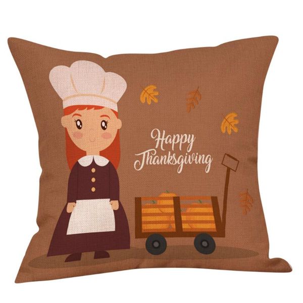 

cushion/decorative pillow happy thanksgiving throw cover pillowcases decorative sofa cushion l0826
