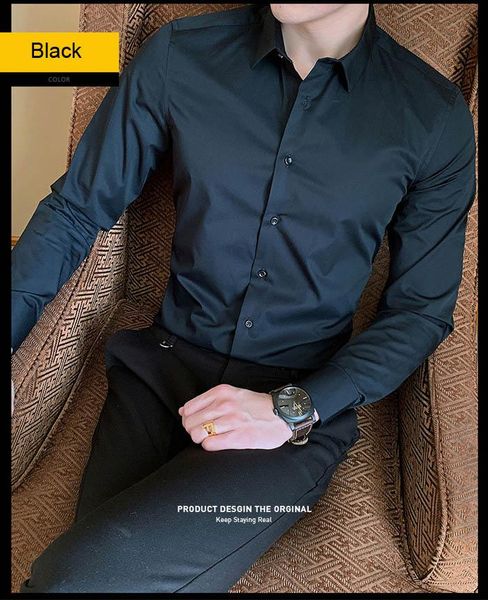 

men's t-shirts men shirt short sleevecollar tuxedo fit male social ca summer blouse cotton linefashion latest version kinds color 5102, White;black