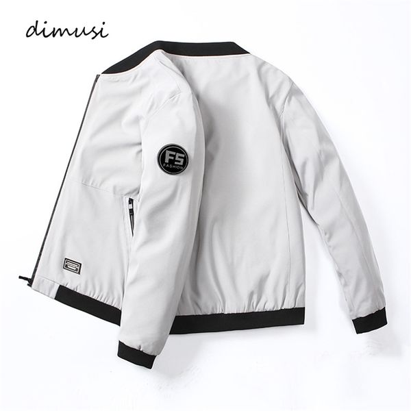 

dimusi men's bomber jackets casual male outwear windbreaker coats fashion mens stand collar slim pilot baseball jackets clothing 210818, Black;brown