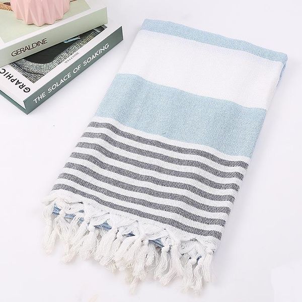 

towel 50 turkish beach towels cotton stripes yarn-dyed thin bath sunscreen muslin for adults 100*180cm peshtemal