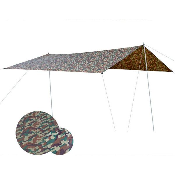 

camouflage waterproof sun shelter tent anti uv beach shade outdoor camping hammock rain sunshade awning canopy tents and shelters