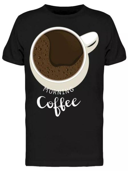 

Morning Coffee Graphic Men's Tee -Image by Shutterstock, White;black
