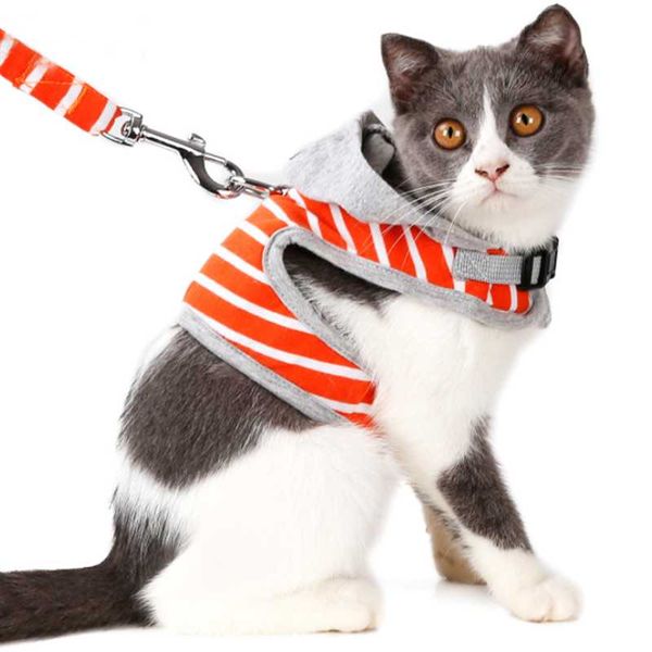 

cat collars & leads pet hoodie harness with leash