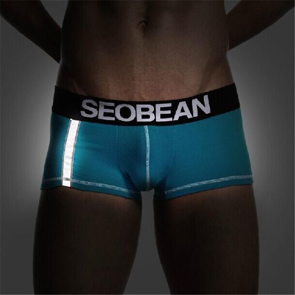 

underpants men's boxer underwear low-waist cotton boxers bright fluorescent 6 colors s  l xl, Black;white