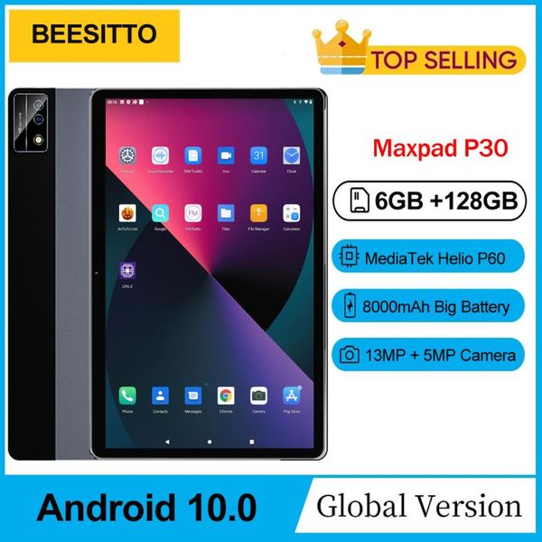 

tablet pc est android 10.0 10 inch octa core ram 6gb rom 128gb 4g phone call google play tablets dual sim card wifi bluetooth