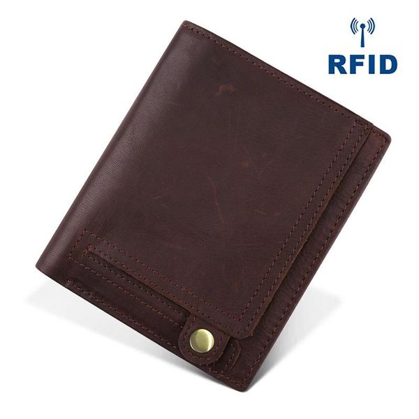 

wallets men's wallet short 2021 genuine leather driver's license card case all-in-one holder youth, Red;black