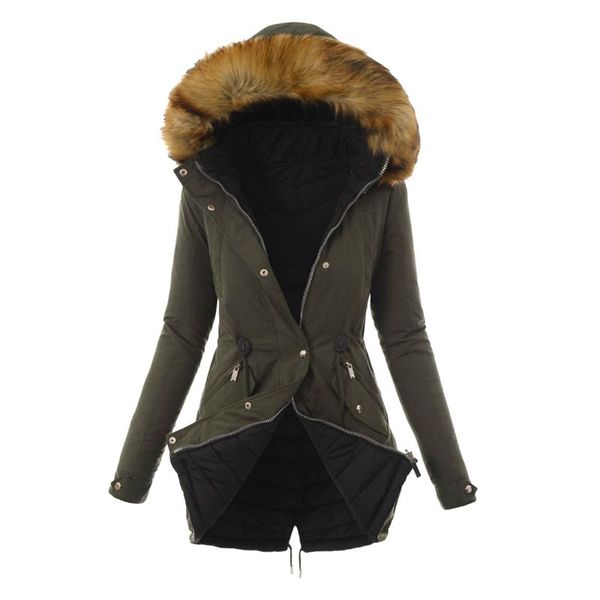 

women's wool & blends women vintage coat 2021 autumn and winter trench female single oct 28th, Black