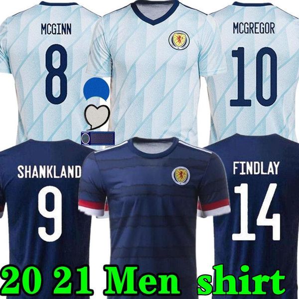 

men's t-shirts 2021 men shirt camiseta de futbol camisa 20 21 naismith mcgregor christie mcginn scotlandes shirts, White;black