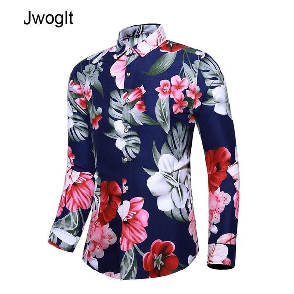 

men's casual shirts 45kg-120kg flowers print hawaiian men autumn button down long sleeve big size 5xl 6xl 7xl male blouse, White;black