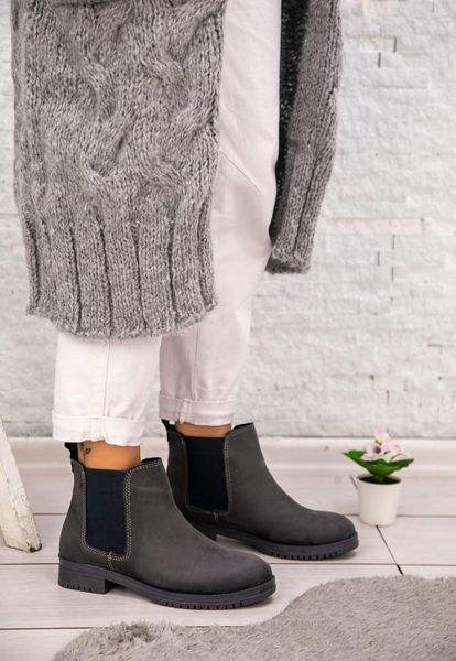 

boots alf gray suede, Black