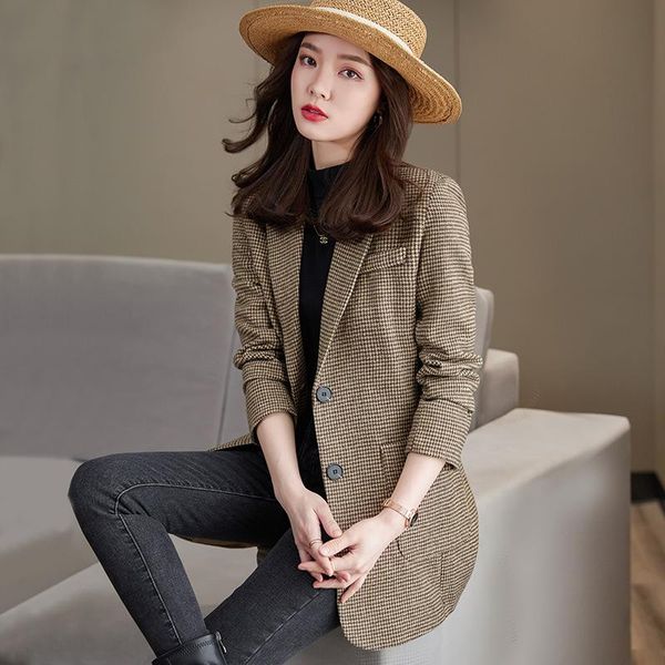 

women's suits & blazers elegant blazer jacket for women striped screw thread soild spring autumn christmas fashion office lady work wea, White;black