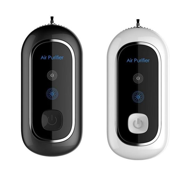 

air purifiers necklace personal neck purifier,usb portable clip-on wearable car home negative ion generator for kids adults 100 x 47 30m