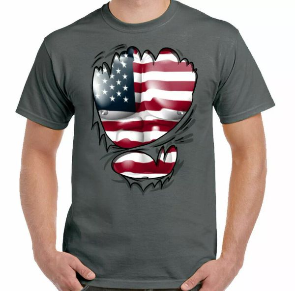 

the u.s. flag shirt men american stars & stripes independence day, White;black