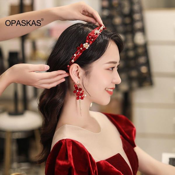 

hair clips & barrettes accessories earrings set pearl decoration band for women party et, Golden;silver