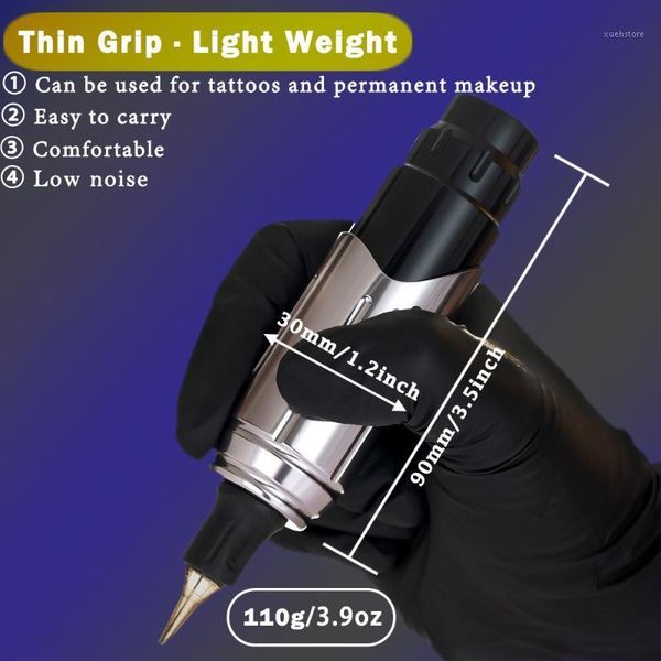 

tattoo rotary pen professional permanent makeup machine ultra quiet low vibration eyeliner tools for body art guns kits1