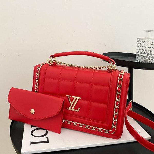 

evening bags 2021 fashion rhombus chain clamshell composite bag designer handbags all-match crossbody shoulder sac luxe