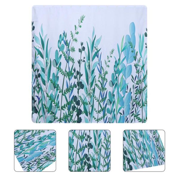 

shower curtains 1pc fresh flower and plant-printed curtain water proof bathroom