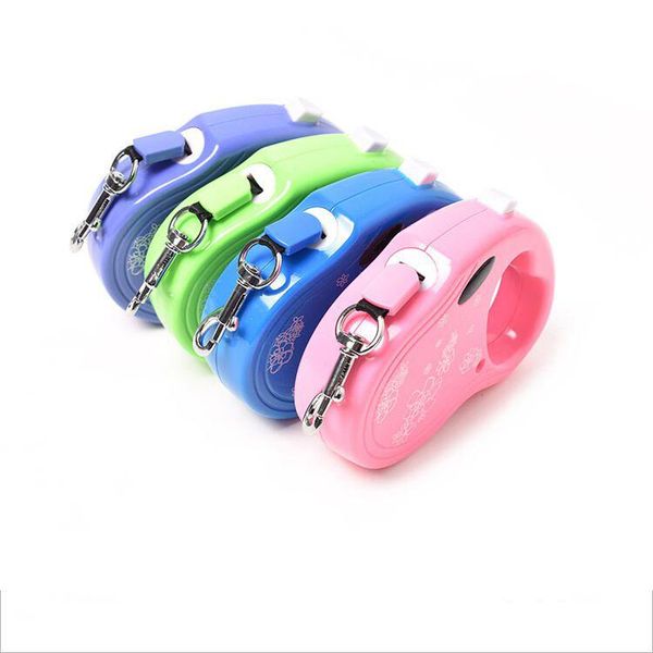 

dog collars & leashes pet traction rope auto-retractable portable teddy