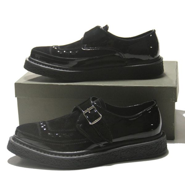 

fashion men dress shoes cow leather thick sole height increasing mens formal business shoes male oxfords, Black