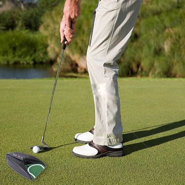 

golf training aids automatic putter cup with ball return device indoor and outdoor putting practice hole aid