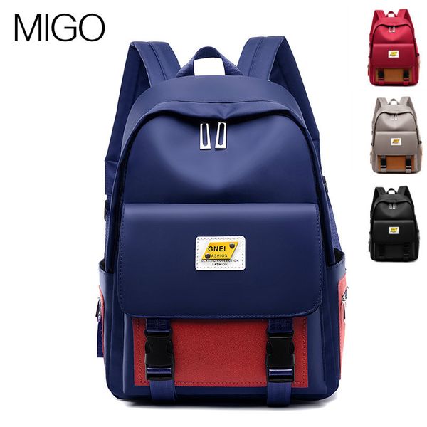 

backpack 2021 harajuku women's work style boys and girls fashion color contrast