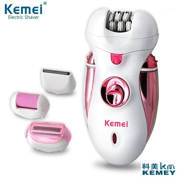 

arrival 4 in 1 rechargeable multifunctional women shaver electric epilator hair removal foot care tool battery power shaver1