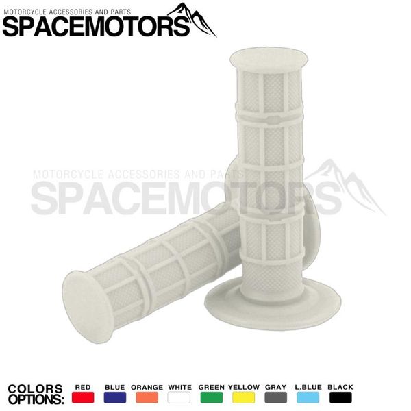 

handlebars mx rubber gel like for 7/8" handlebar white color grips motorbike motorcycle tyle pitbike dirt pit bike