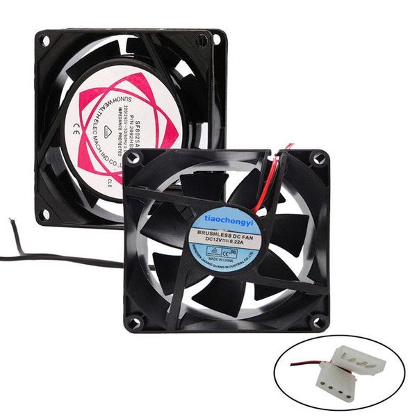 

8cm 80mm x 25mm 220v 120mm ac metal brushless cooling industrial fan led strips