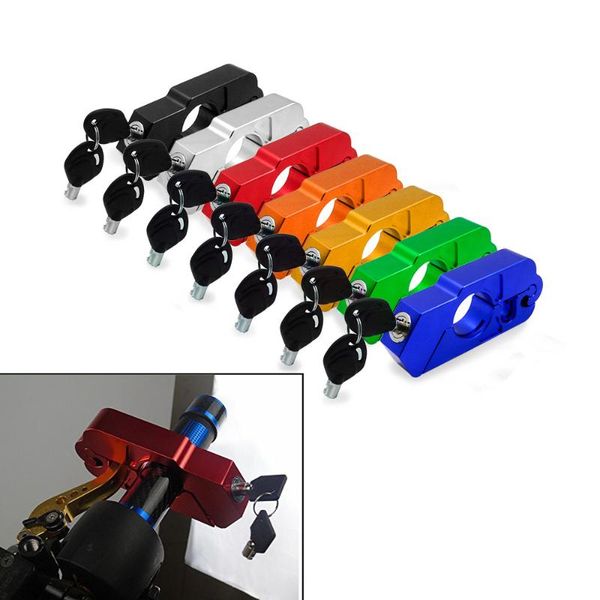 

theft protection for scooter atv anti-theft motor lock universal grip cnc security safety locks handlebar handset brake lever disc locking