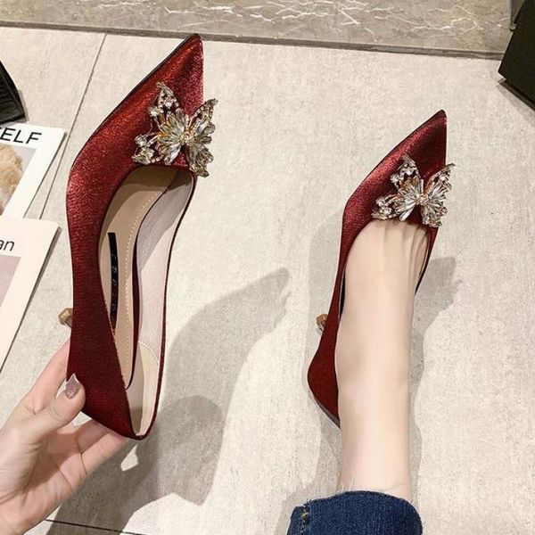 

sandals 2021 fashion women's shoes diamond stiletto high heels pointed toe zapatos de mujer plataforma sapatos mulher svmx, Black