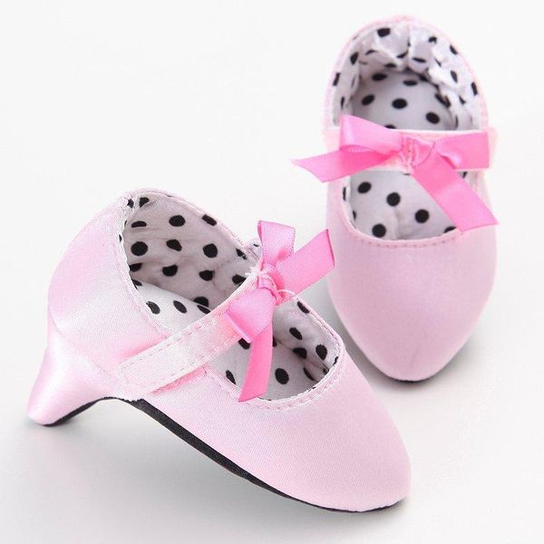 

first walkers born baby girsl crib prewalker bow high heels princess fashion sweet lovely infant toddler shoes 0-1t 6 colors