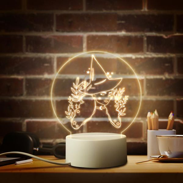 

night lights magic witch christmas gifts idea for kids and adults living room bedroom decorative led lamp light decor