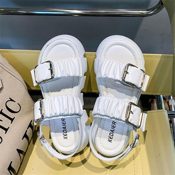 

sandals 2021 women shoes summer outdoor fashion open-toed sport platform comfortable beach sandalias mujer, Black