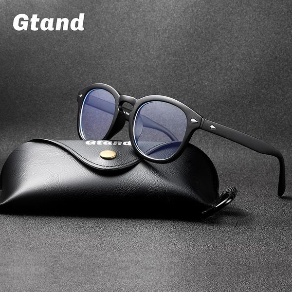 

sunglasses gtand classic johnny depp lemtosh style anti blue ray eyewear frame vintage round computer brand design glasses eyeglasses, White;black