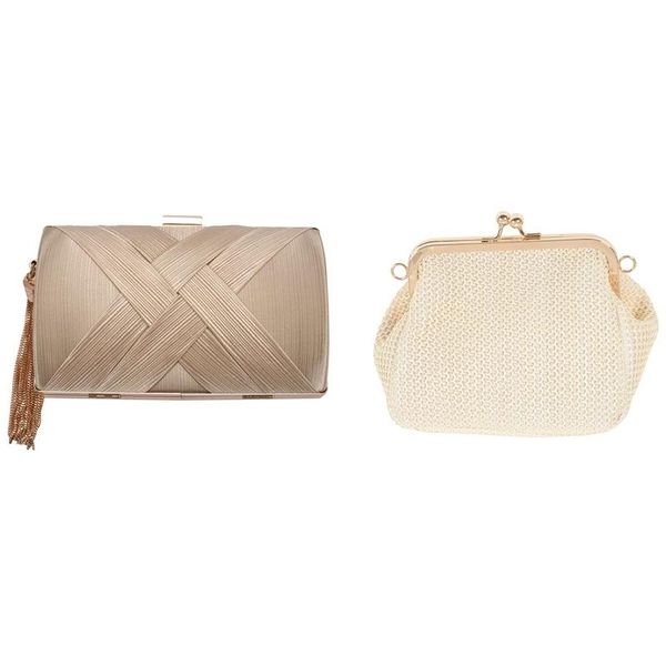

evening bags tassel fashion ladies clutch bag shoulder handbags gold & small crossbody boho for women bags(khaki)