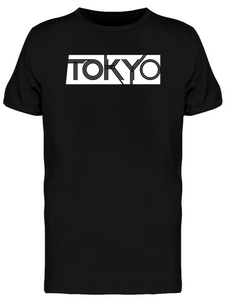 

tokyo fashion urban design men's tee -image by shutterstock, White;black