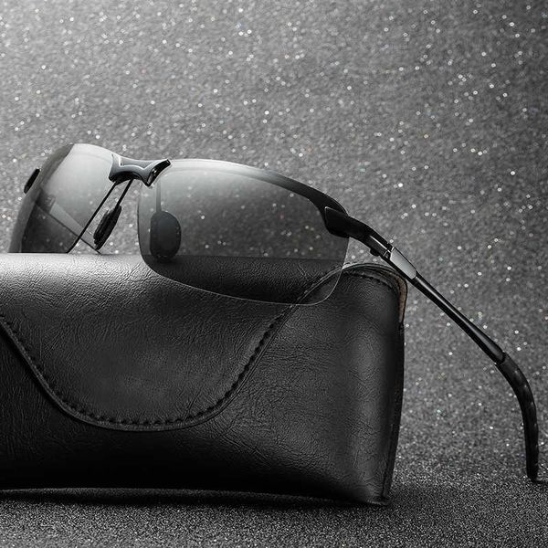 

sunglasses men milky-coloured sunglasses polarized discoloration eyewear anti-glare super light uv400 driving glasses oculos, White;black