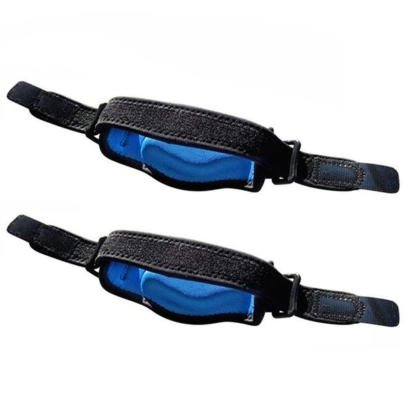 

pack tennis elbow brace with compression pad for women and men golfers tendonitis pain relief blue & knee pads, Black;gray