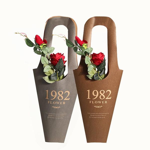 

1pc creative flower box flowers wrapping gift packaging home decoration wedding mother's day gifts supply wrap
