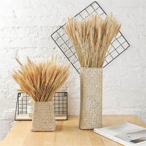 

100 stems rea wheat ear fower natura dried fowers bouquets wedding fowers bunches party home decoration