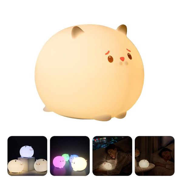 

night lights 1pc decorative cat pat silicone lamp led light party vibe