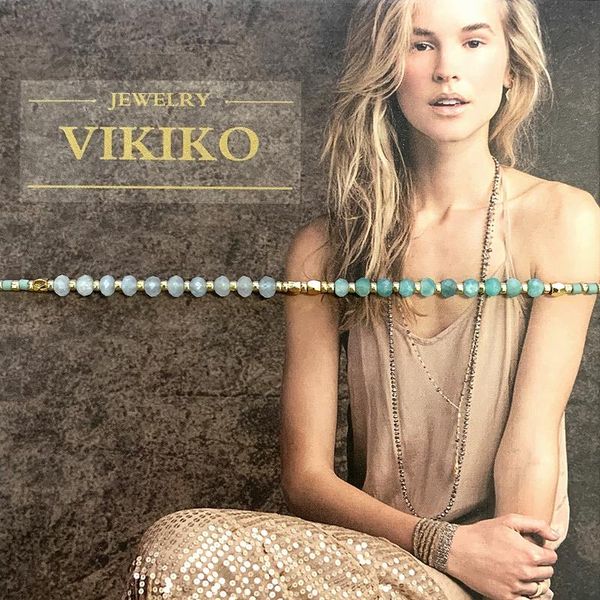

beaded, strands vikiko guards japan's natural half-treasure tianhe stone sea crystal girl small bracelet gift, Black