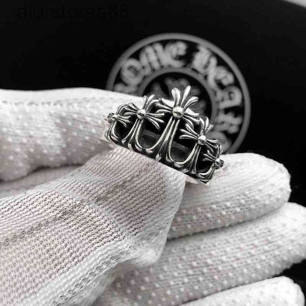 

ring croquet cross crown thai silver punk trend couple