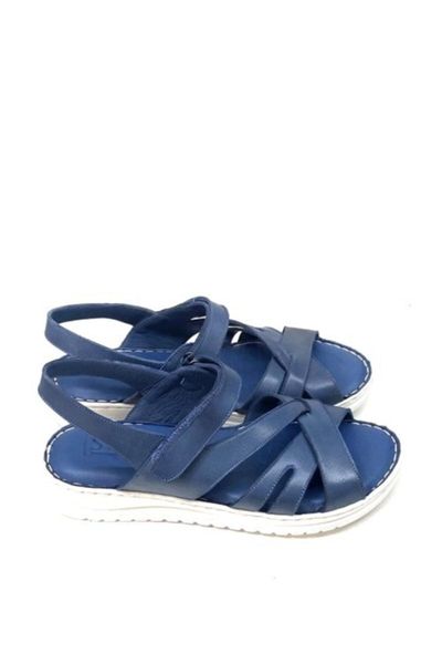 

sandals women's blue genuine leather orthopedic, Black