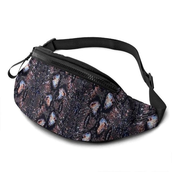 

waist bags snakeskin bag male fishing pack fashion polyester