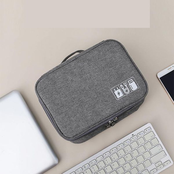 

double-layer travel multifunctional digital bag storage creative cation headset portable 3c electronic camera bags