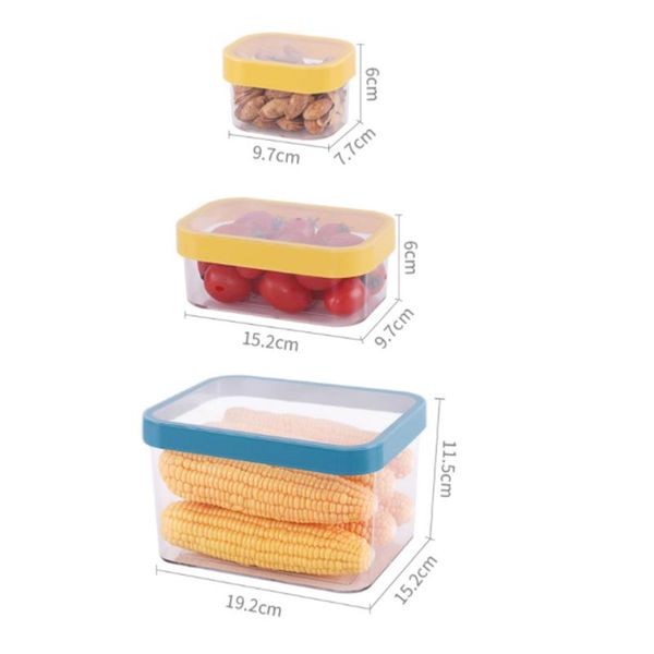 

refrigerator storage containers with lids kitchen seal tank plastic separate vegetable fruit fresh box bottles & jars