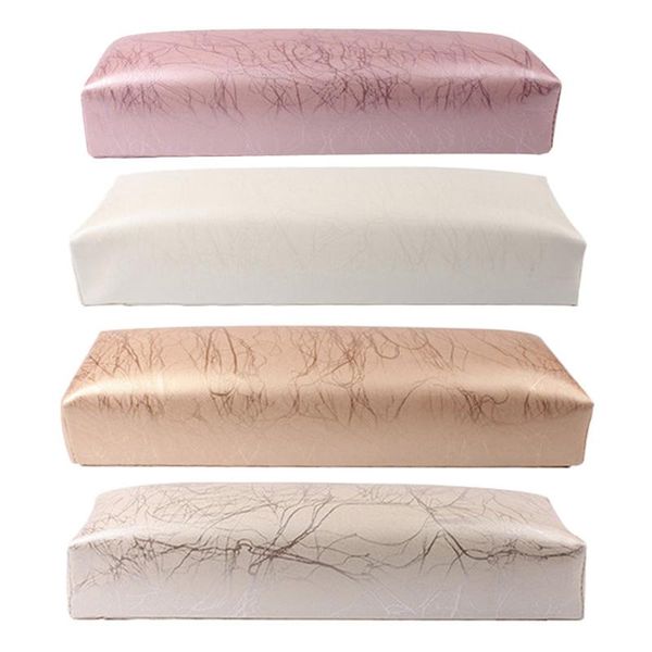 

nail art kits manicure hand pillow rectangle pu leather rest for nails cushion salon holder armrest a