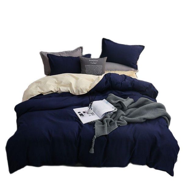 

bedding sets purea color king size duvet cover set single double  soft