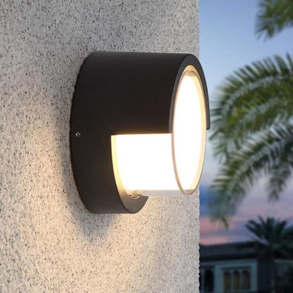 

wall lamps outdoor light fixture 10w 3000k waterproof led lamp 13cm / 16cm round, square plastic clear shade balcony sconce